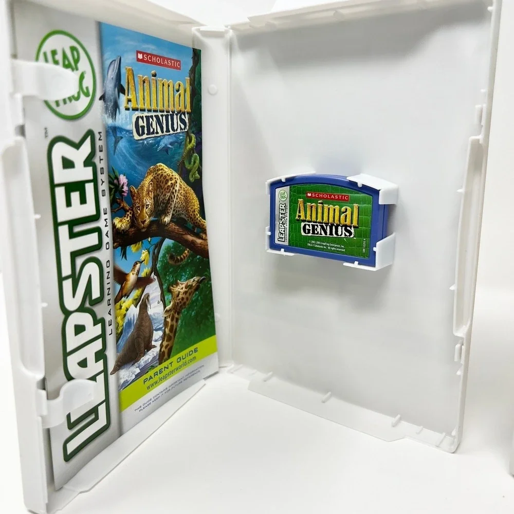 LeapFrog Leapster Games Animal Genius & Scooby-Doo‎ Math Times Two Lot 2007 2009
